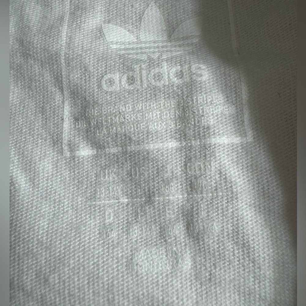 Adidas Black White Triple Stripe Long Sleeve Activewear Shirt Youth Boy 13-14 - Picture 12 of 13